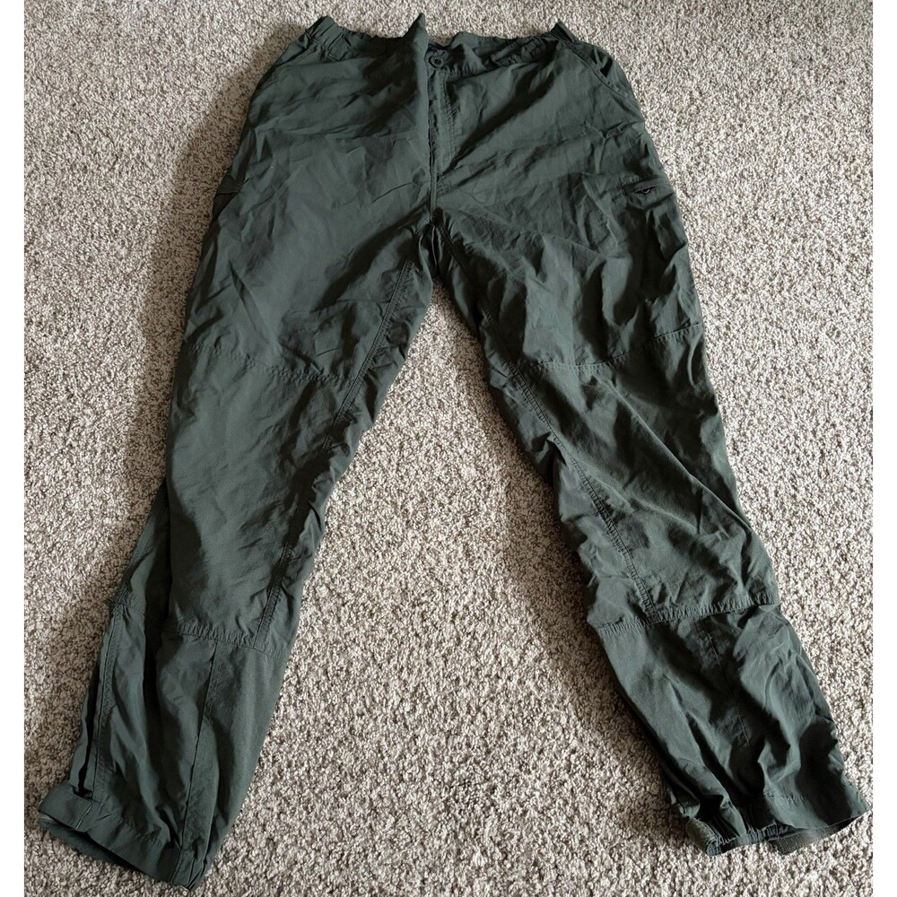 Men's Forest Green Rail Riders Nylon Hiking Pants, Size XL